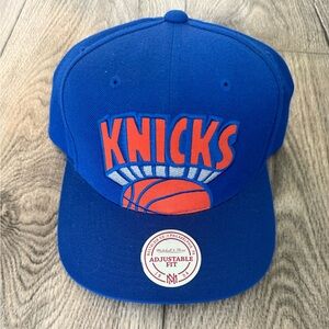 Mitchell & Ness New York Knicks Adjustable Snapback Hat - Royal Blue